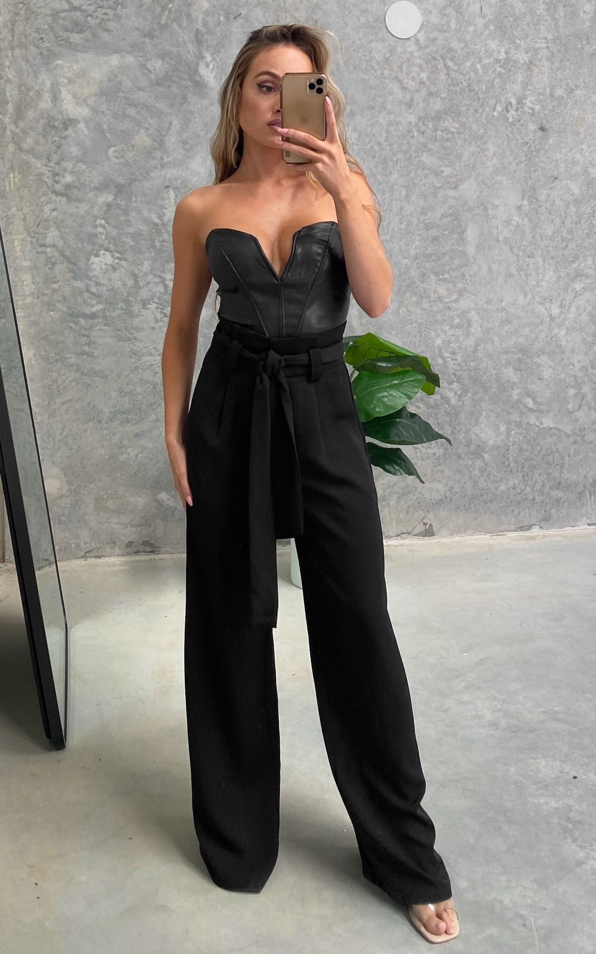 Nookie Wide Leg Pants - Black