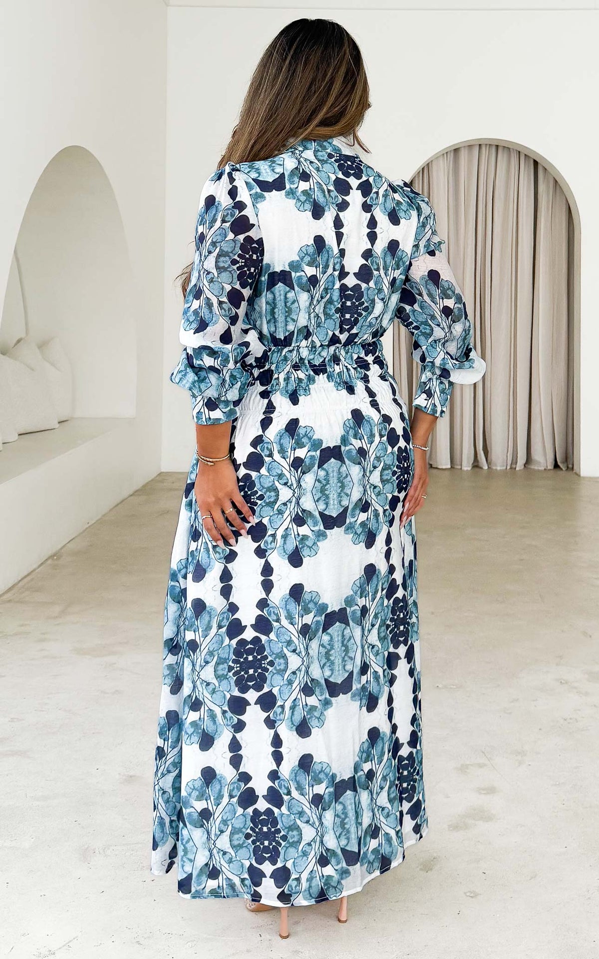 Novella Maxi Dress - Blue Print