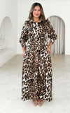 Novella Maxi Dress - Leopard Print
