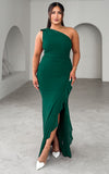 Relius Mesh Maxi Dress - Forest Green