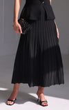 Reuben Knit Midi Skirt - Black