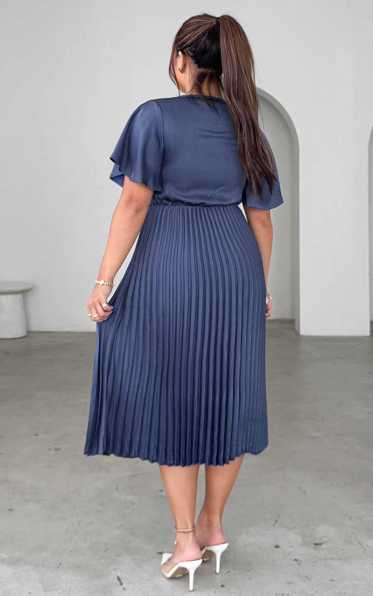 Reya Midi Dress - Riverside Blue
