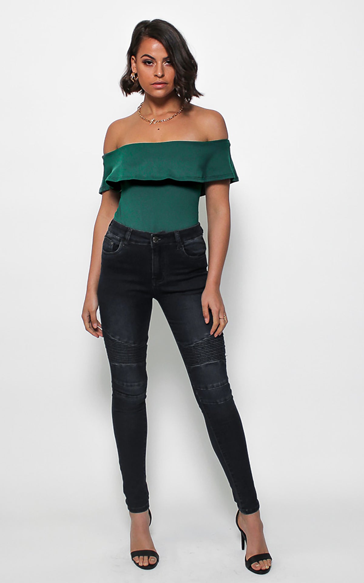 Rhianna Bodysuit - Forest Green