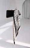 Reece Triangle Bandana - Bone Zigzag Print