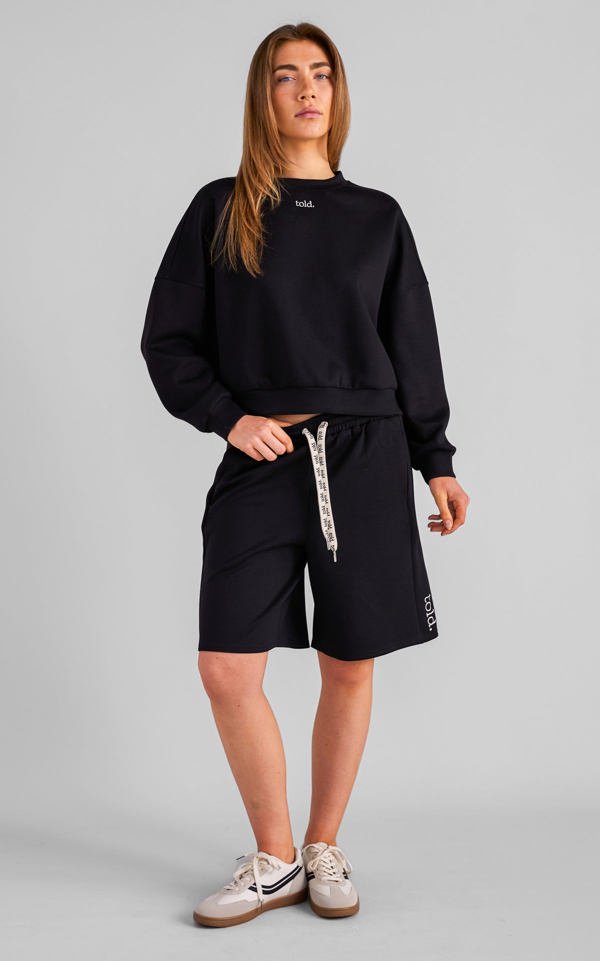 Rehka Crew Neck Jumper - Black