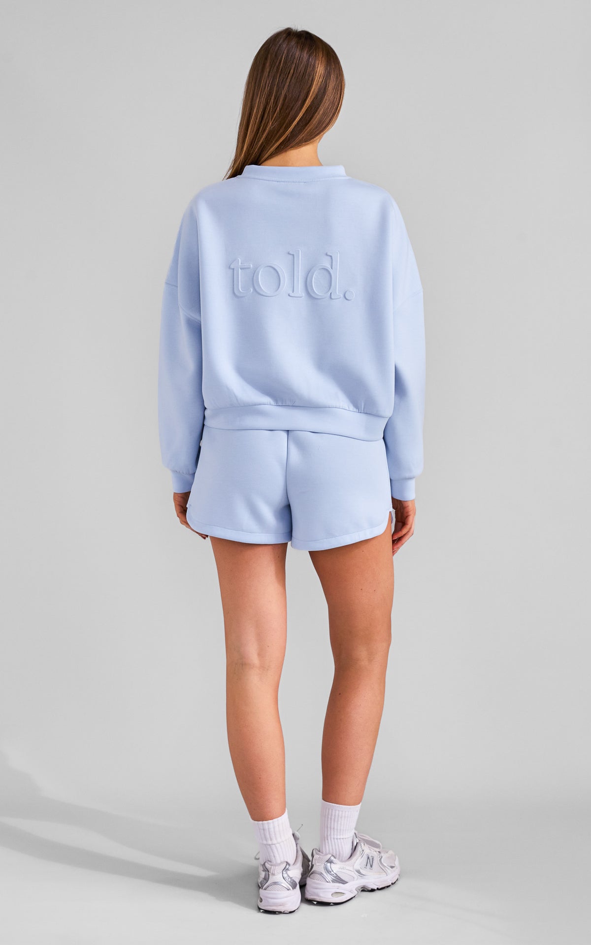 Rehka Crew Neck Jumper - Light Blue