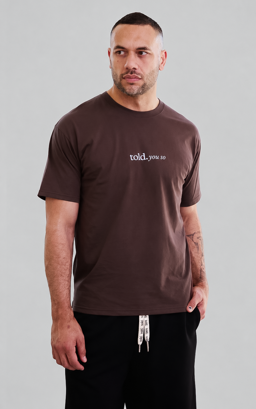Ricco Unisex Tshirt - Chocolate Brown
