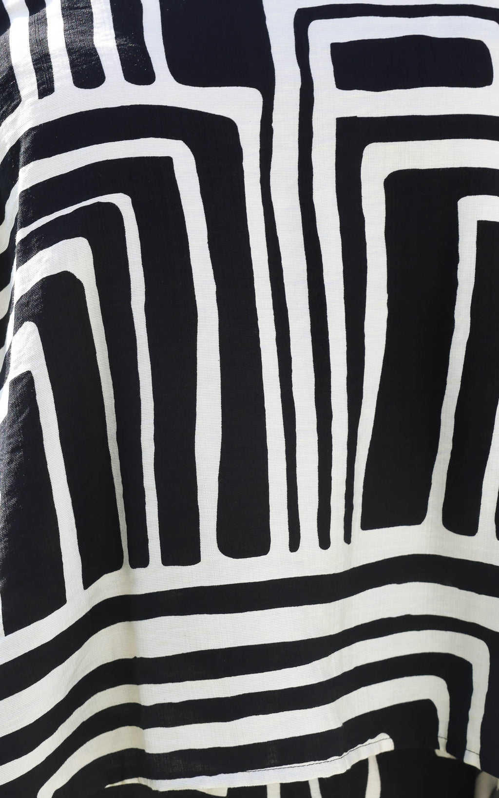 Sachio Top - Black Cream Print