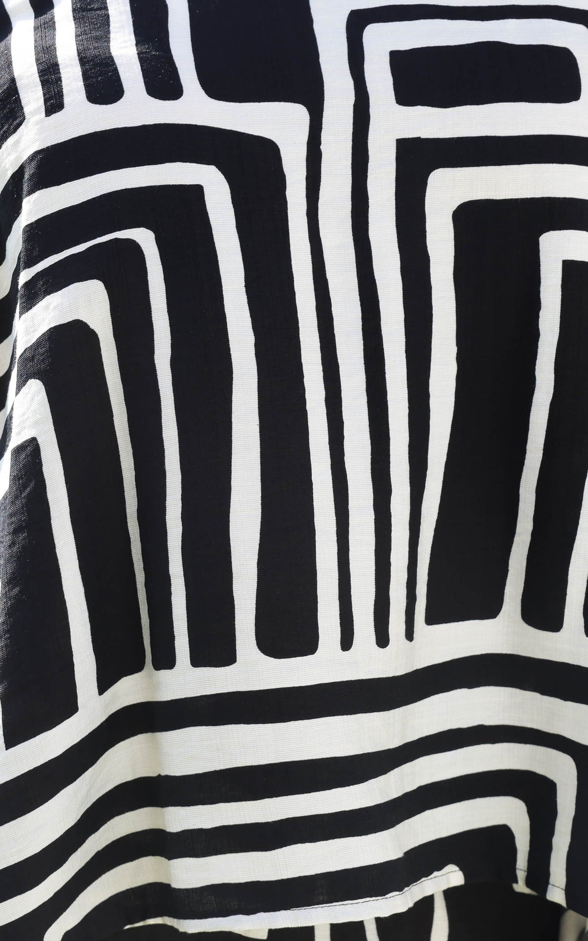 Sachio Top - Black Cream Print