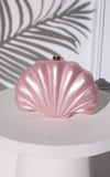 Serenade Shell Clutch Bag - Pink Pearl