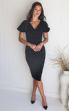 Serene Midi Dress - Black