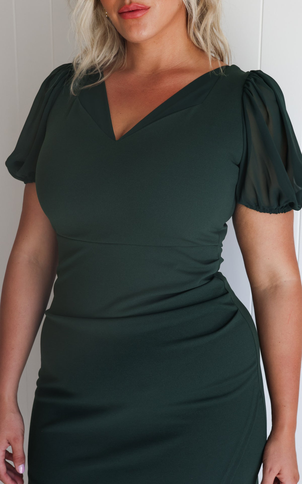 Serene Midi Dress - Emerald