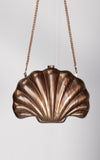 Serenade Shell Clutch Bag - Mocha Pearl