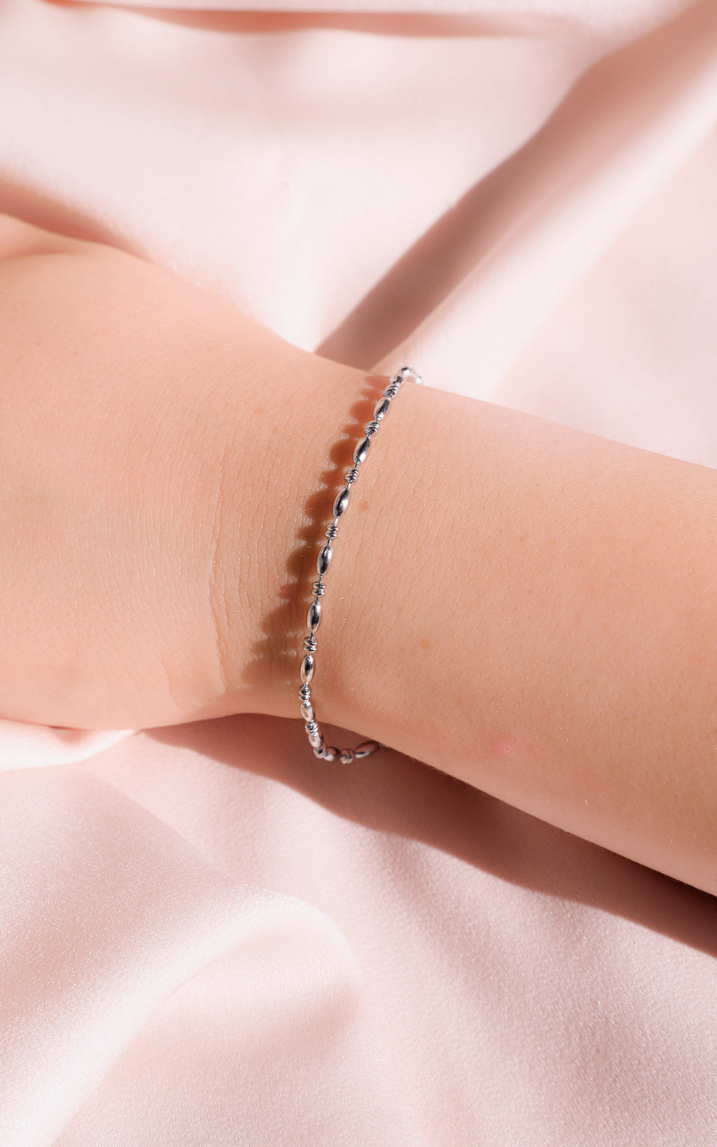Tain Bracelet - Silver Chain Bead