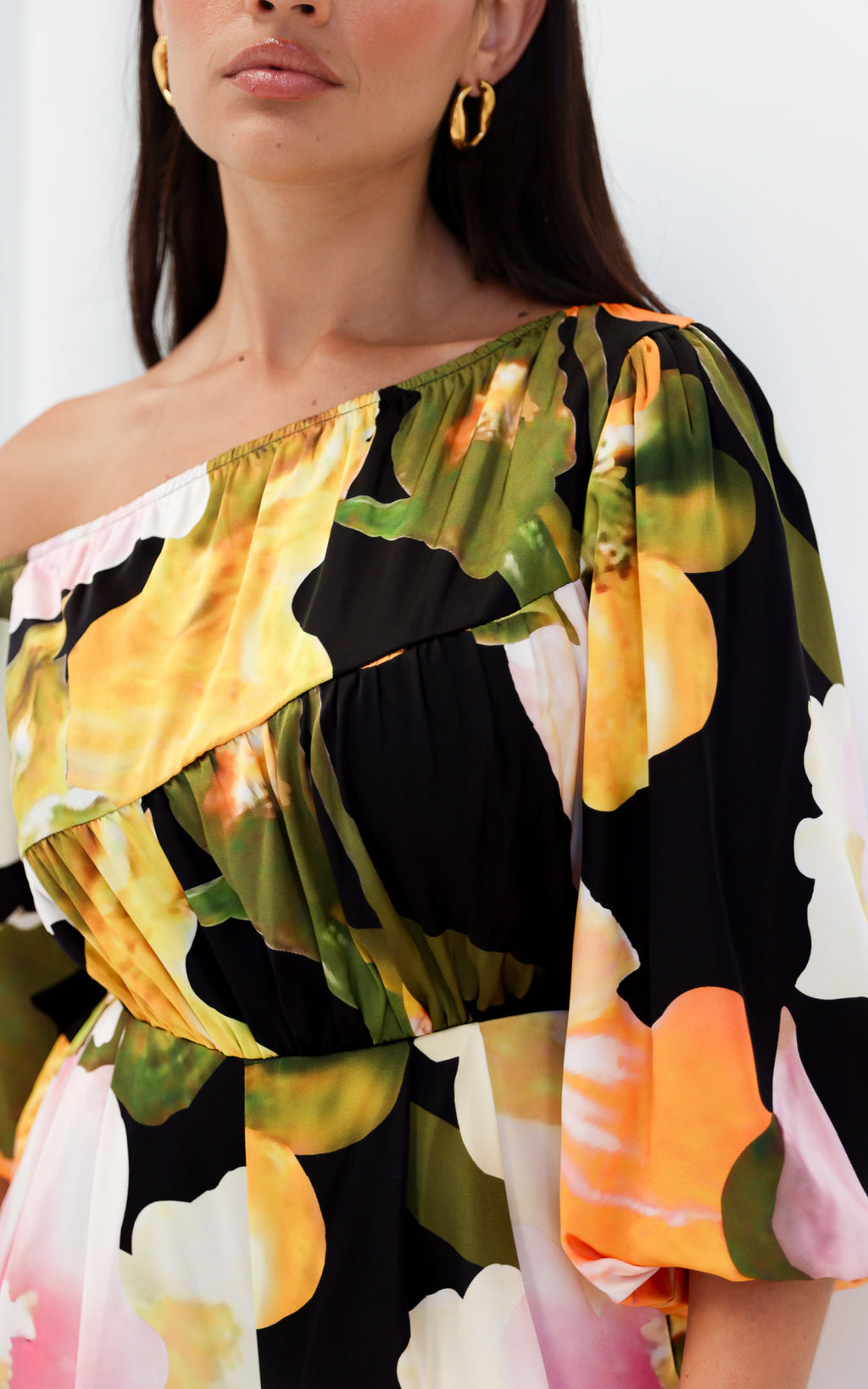 Tabitha Wide Leg Jumpsuit - Black Multi Floral