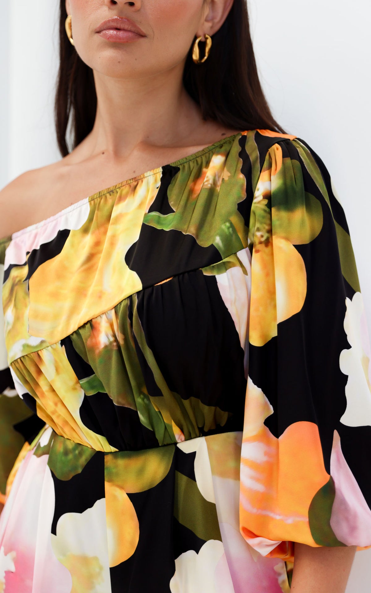 Tabitha Wide Leg Jumpsuit - Black Multi Floral