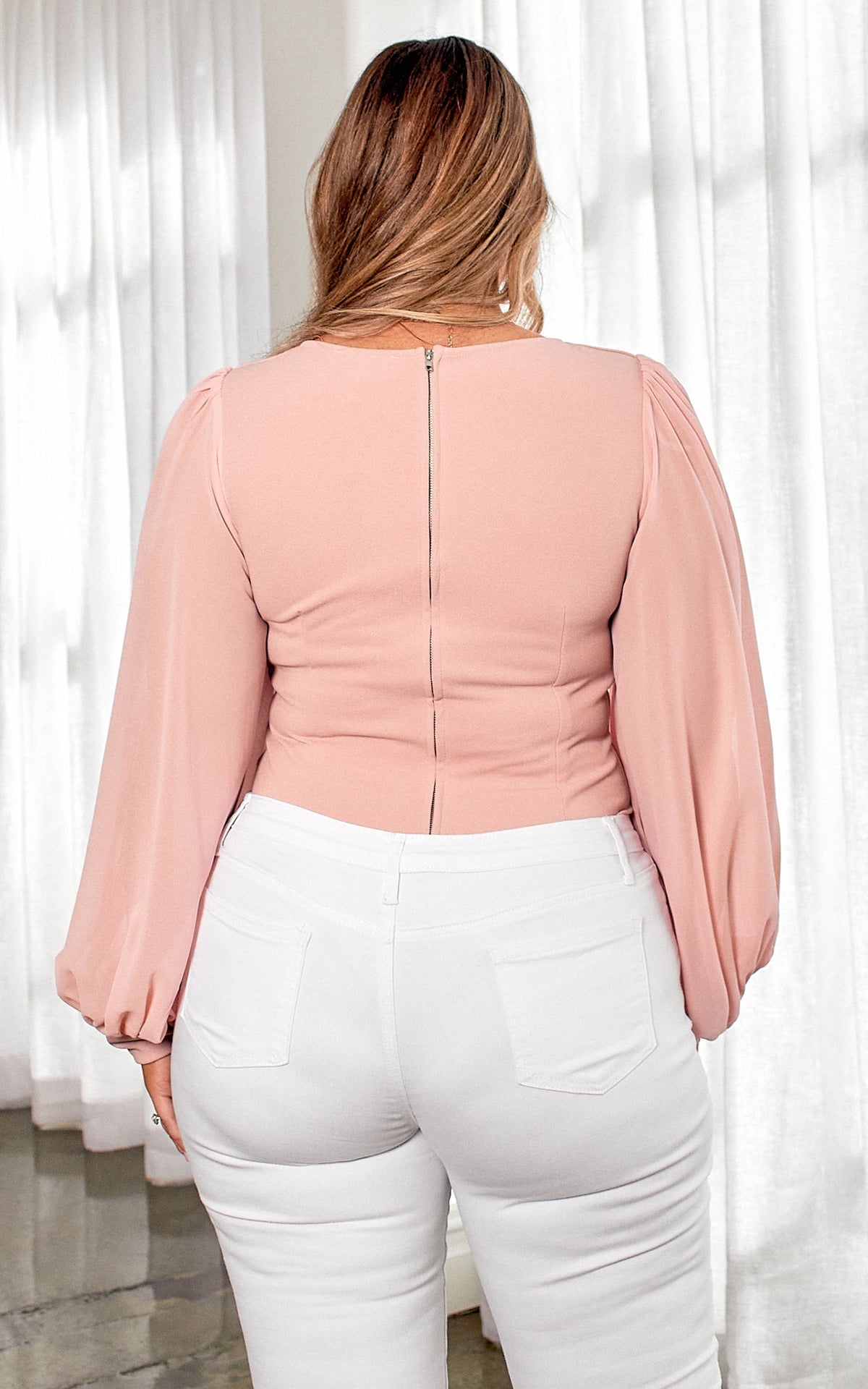 Tammy Long Sleeve Top - Blush