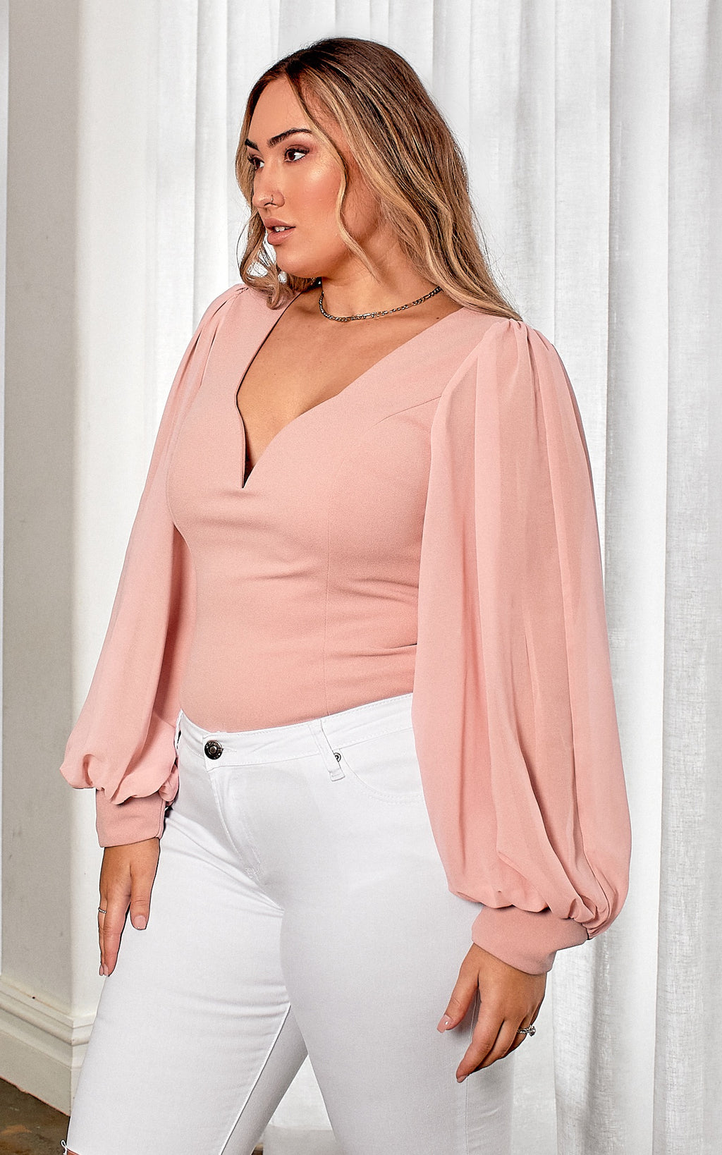 Tammy Long Sleeve Top - Blush