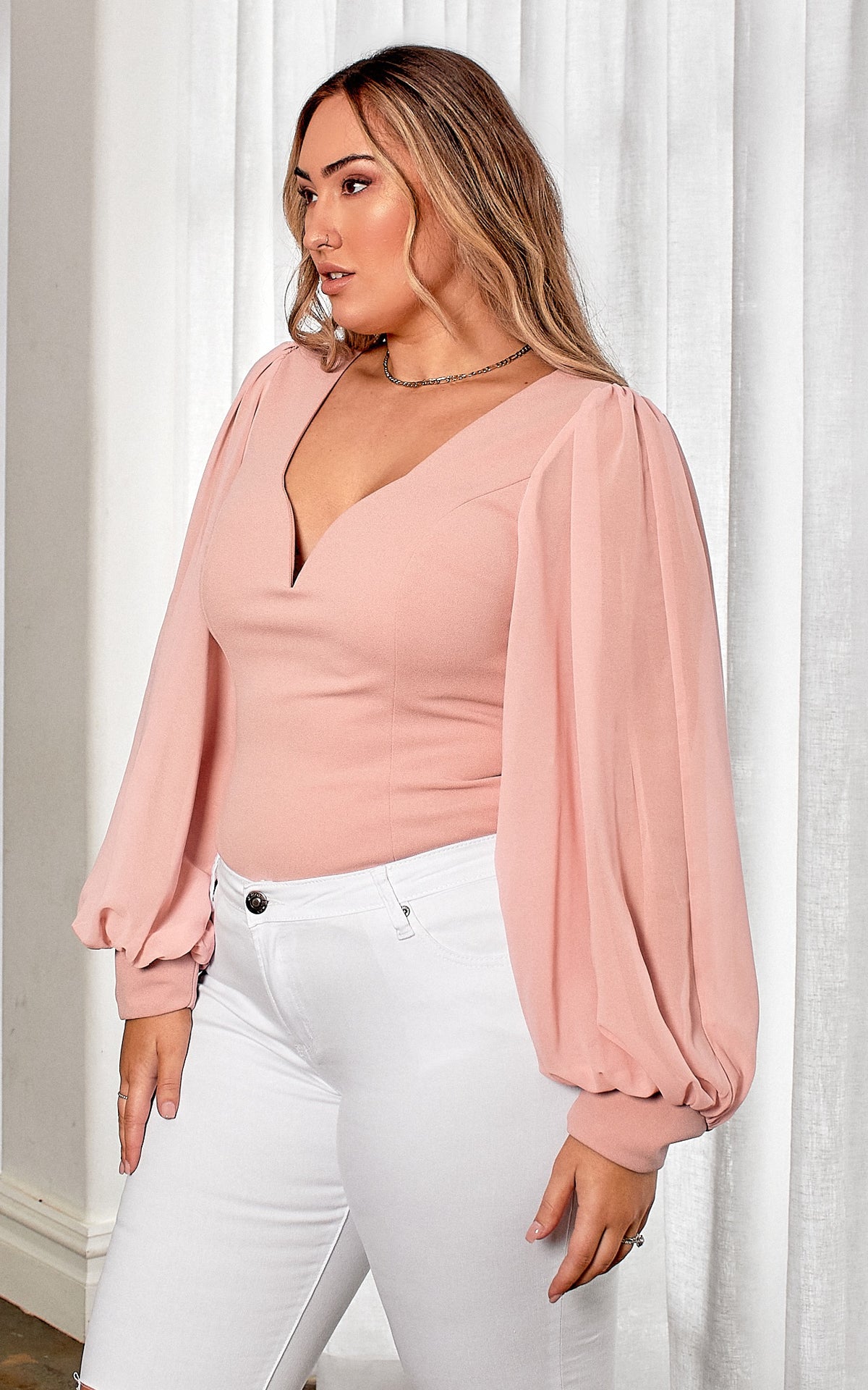 Tammy Long Sleeve Top - Blush