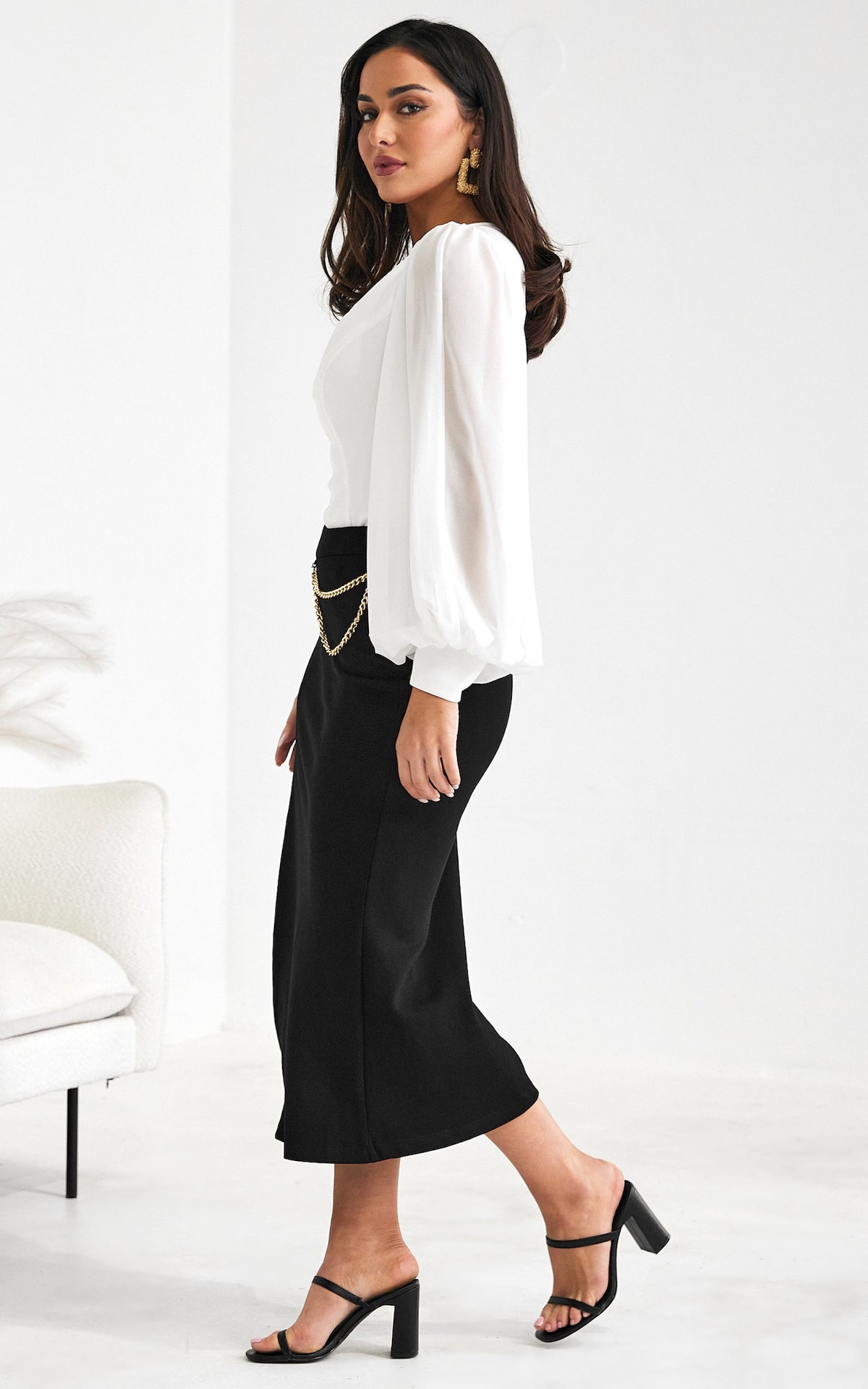 Tammy Long Sleeve Top - White