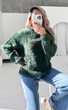 Teddy Knit Jumper - Emerald