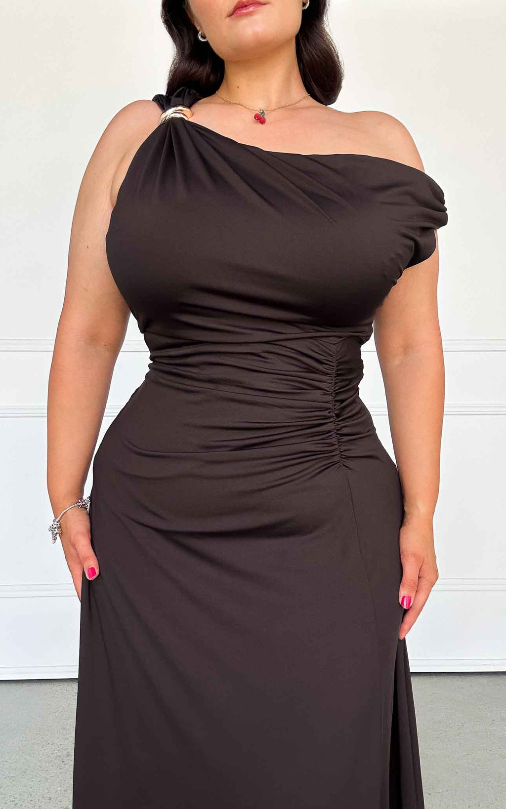 Tully Maxi Dress - Dark Brown
