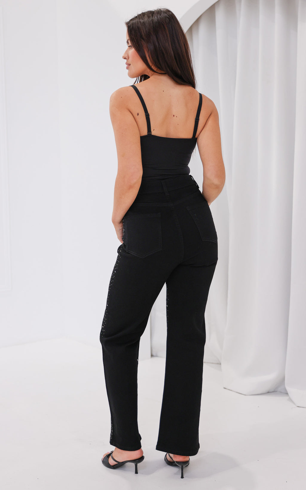 Tanni Diamante Jeans - Black