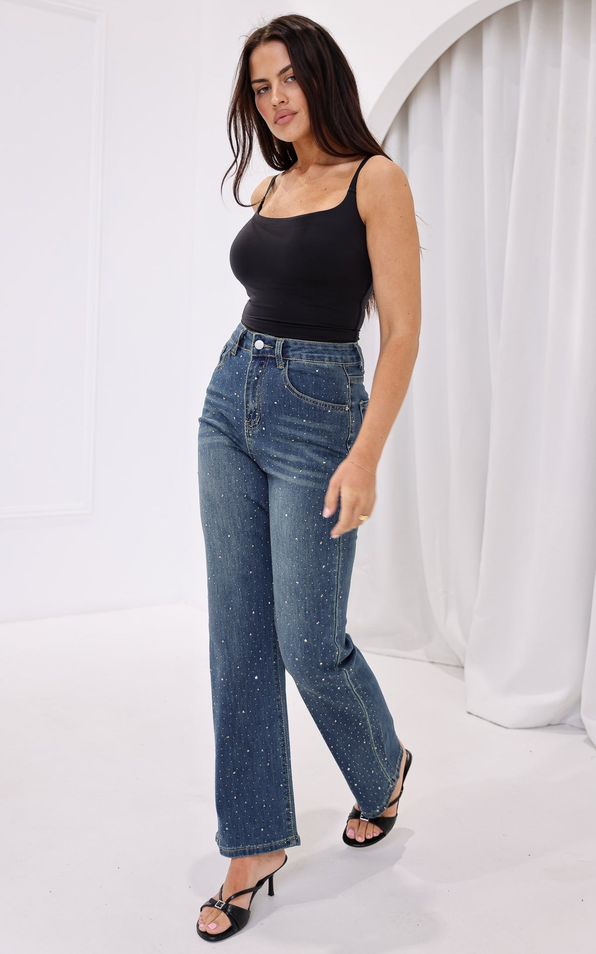 Tanni Diamante Jeans - Blue