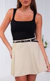 Tarato Mini Skirt - Almond Beige