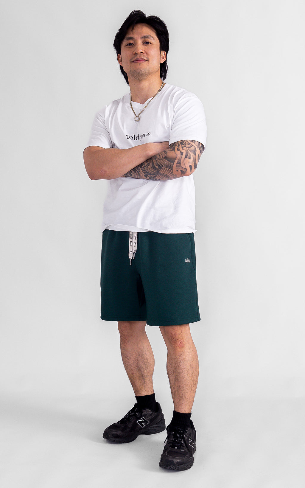 (PREORDER) Rich Unisex Shorts - Forest Green