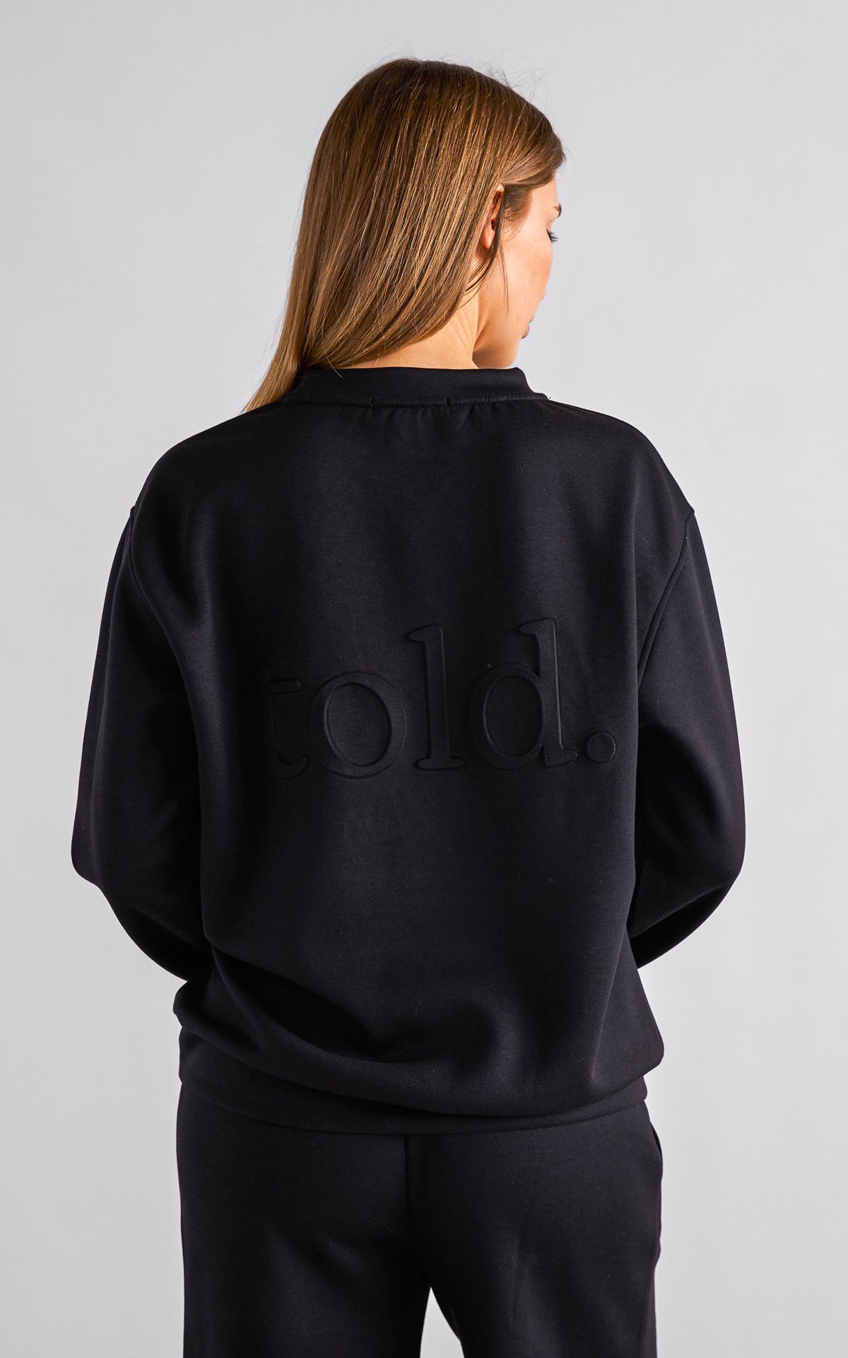 Tobi Unisex Crew Neck Jumper - Black