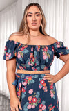 Vacation Top - Navy Cactus
