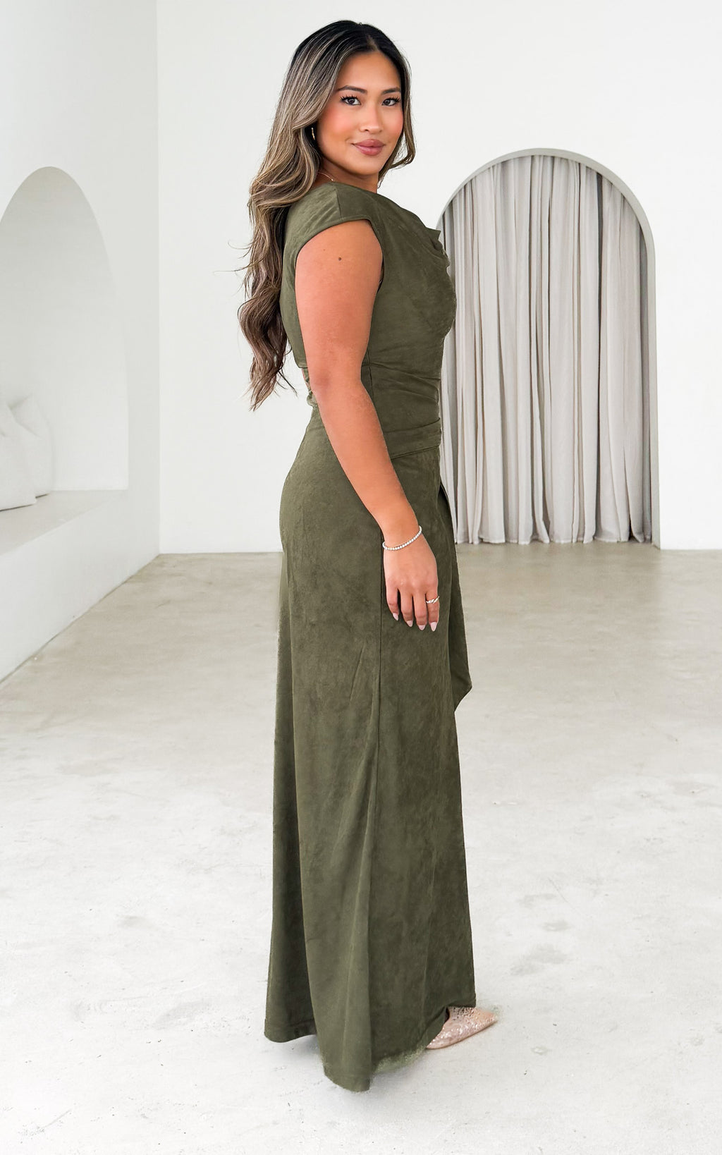 Valora Maxi Dress - Khaki