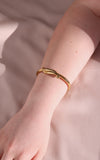Xena Cuff Bangle - Gold Twist