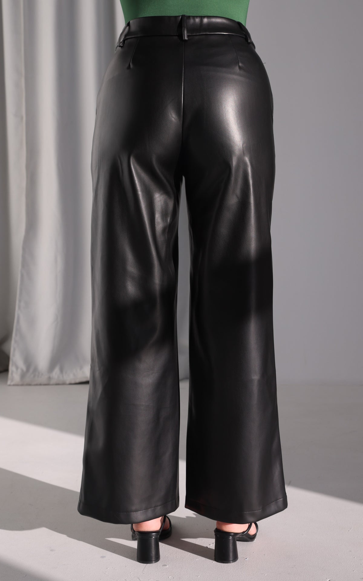 Zarlie Faux Leather Pants - Black