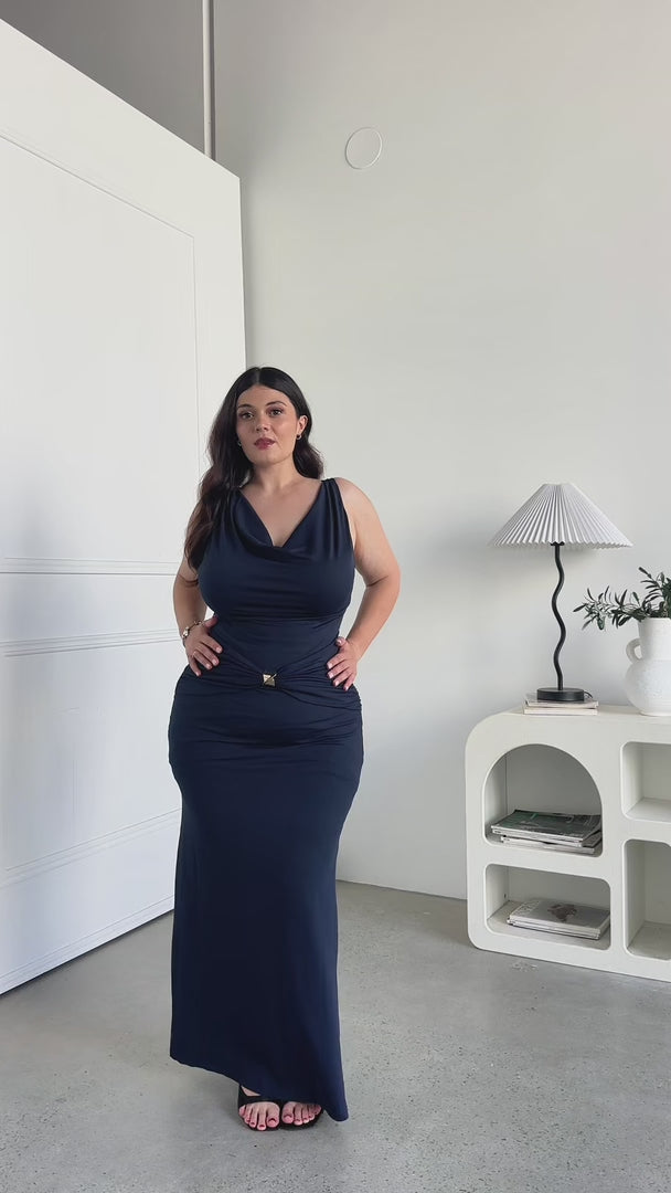 Aubriella Maxi Dress - Navy