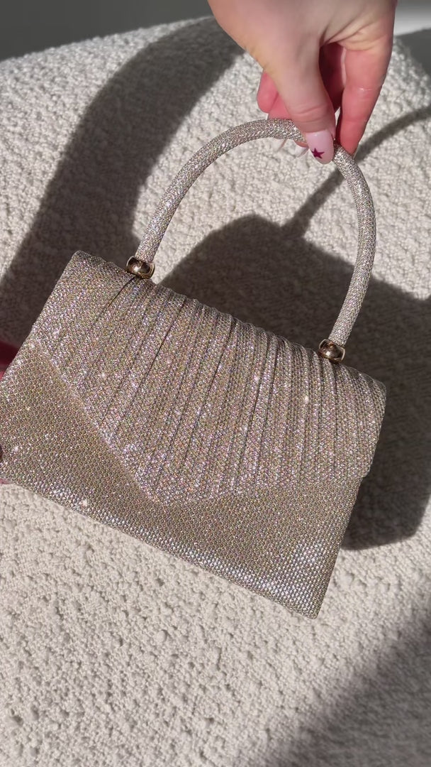 Yalena Shimmer Bag - Gold