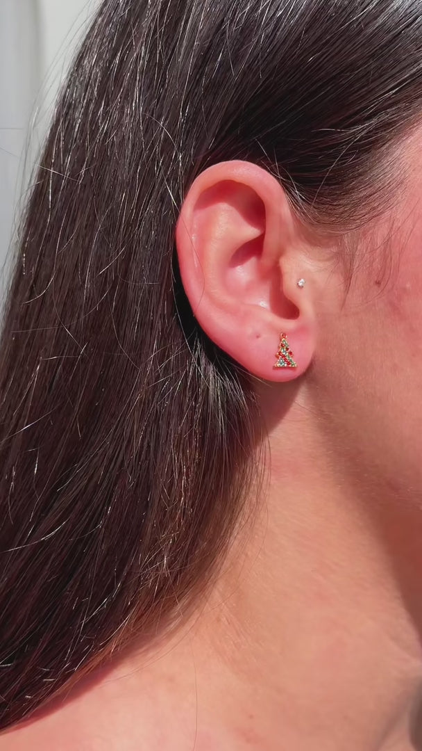 Christmas Eve Bauble Stud Earrings - Mix n Match Ball