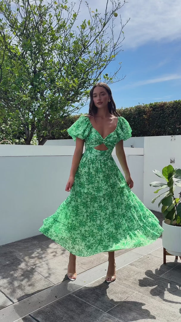 Bretta Maxi Dress - Daisy Green Floral