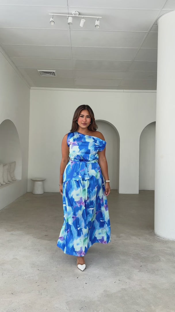 Kassidy Maxi Dress - Blue Mint Floral