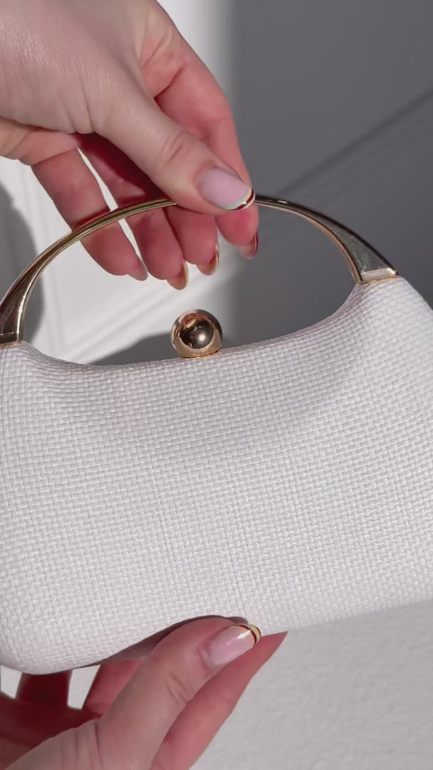 Capri Texture Bag - White