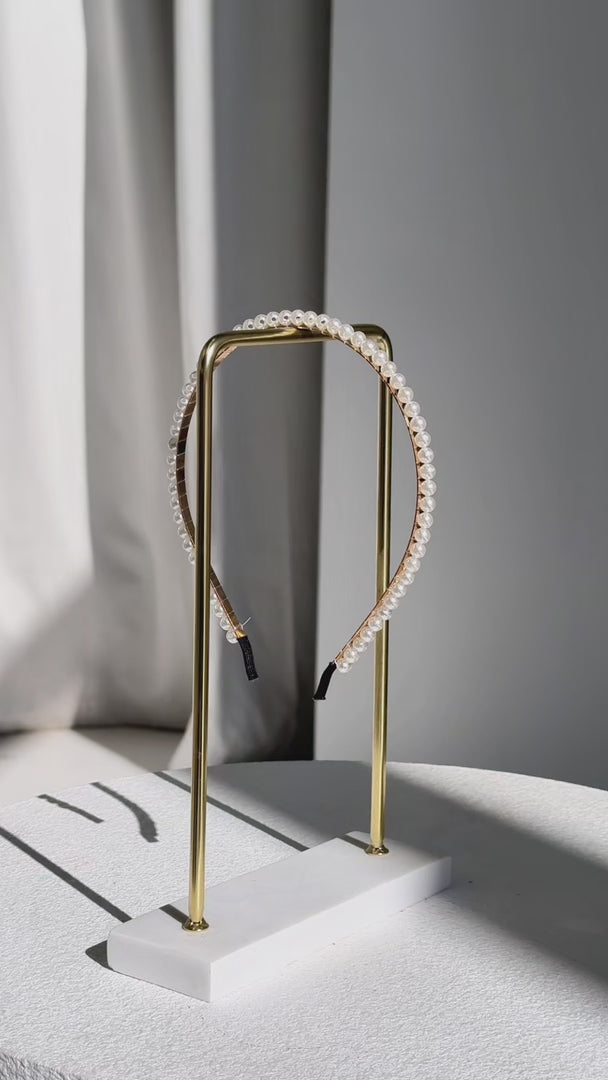 Parlla Headband - Pearl Bead