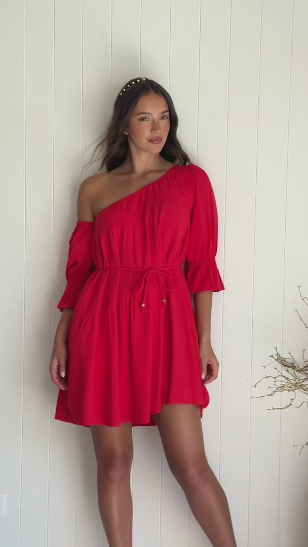 Talitha Mini Dress - Red