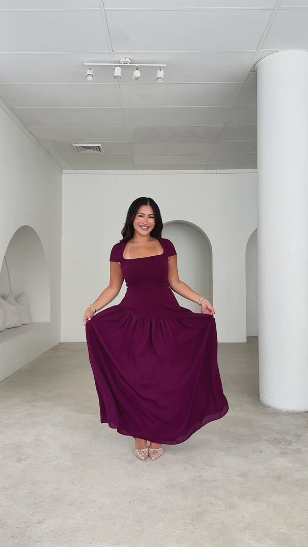 Zenia Maxi Dress - Plum