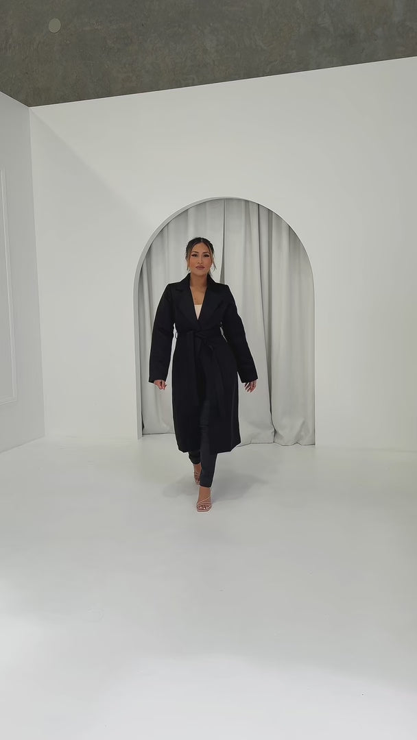 Jackson Longline Coat - Black