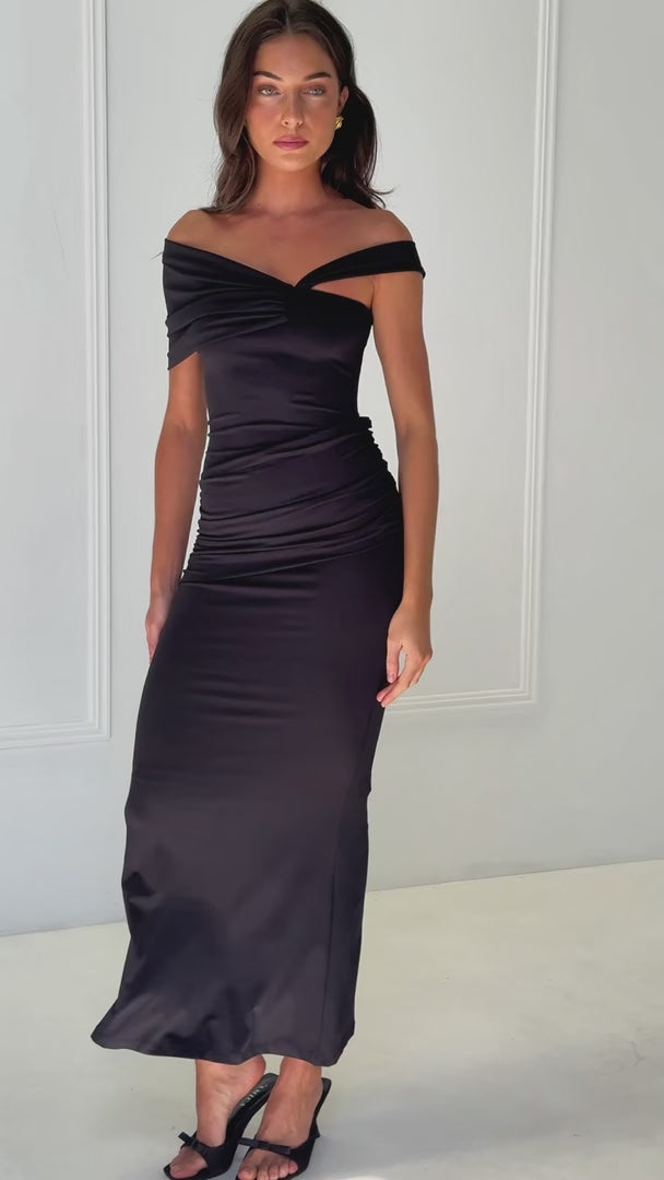 Allegra Maxi Dress - Black