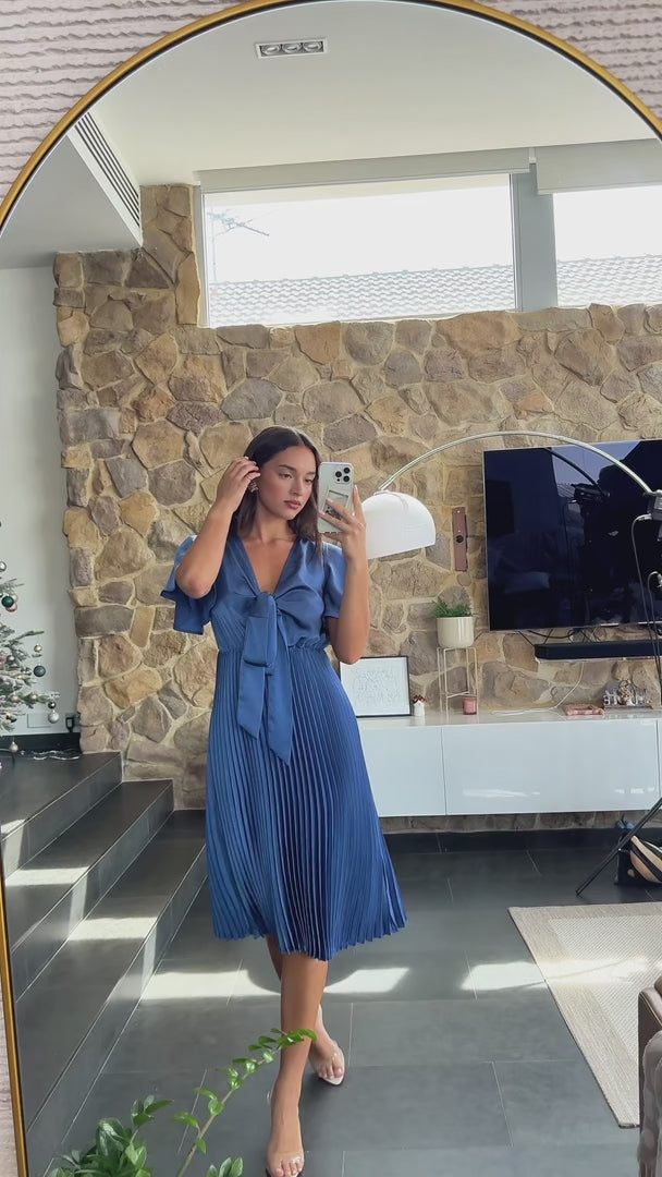 Reya Midi Dress - Riverside Blue