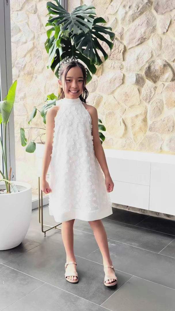 Misty Kids Dress - White
