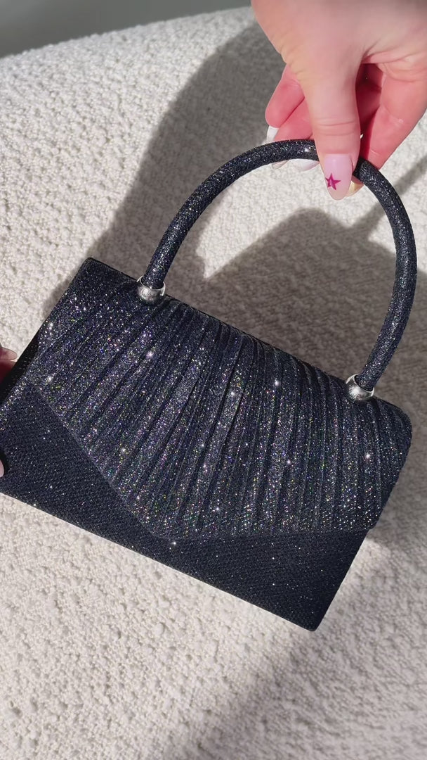 Yalena Shimmer Bag - Black