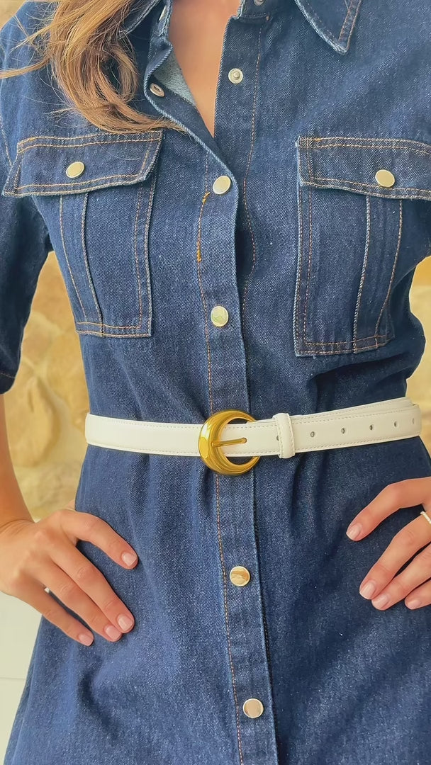 Lorca Belt - White Bubble C